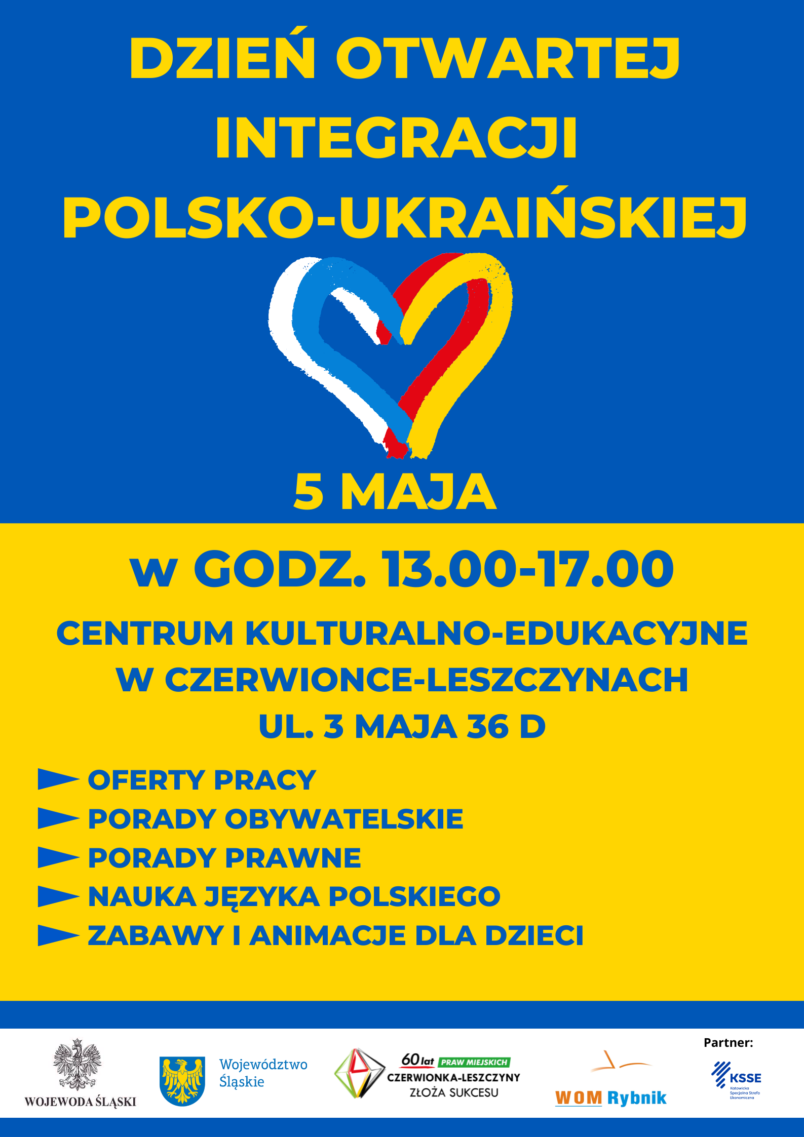 Plakat Dzień Otwartej Integracji Polsko-Ukraińskiej